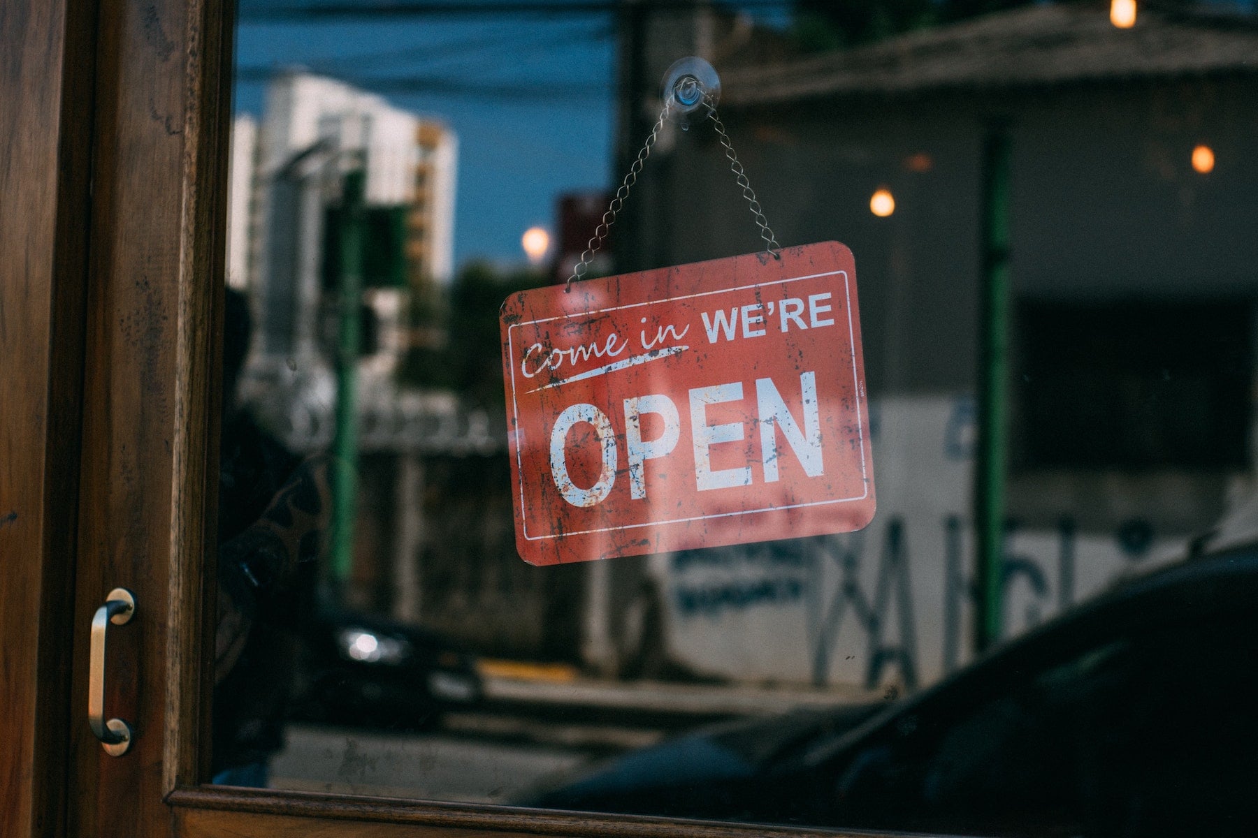 business insurance open sign image